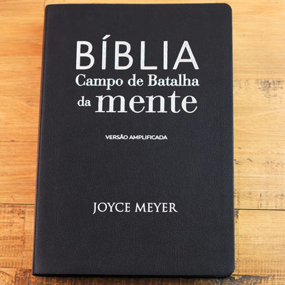 Bíblia Campo de Batalha da Mente | NVA | Letra Normal | Capa Luxo Preta