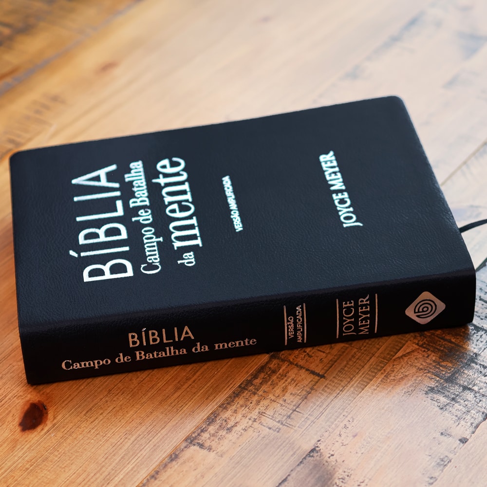 Bíblia Campo de Batalha da Mente | NVA | Letra Normal | Capa Luxo Preta