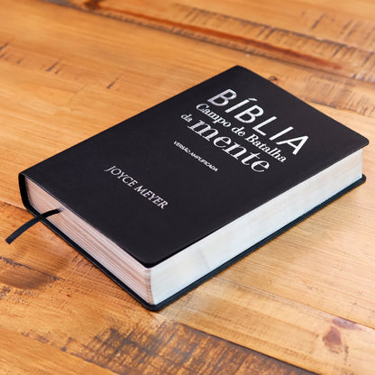 Bíblia Campo de Batalha da Mente | NVA | Letra Normal | Capa Luxo Preta