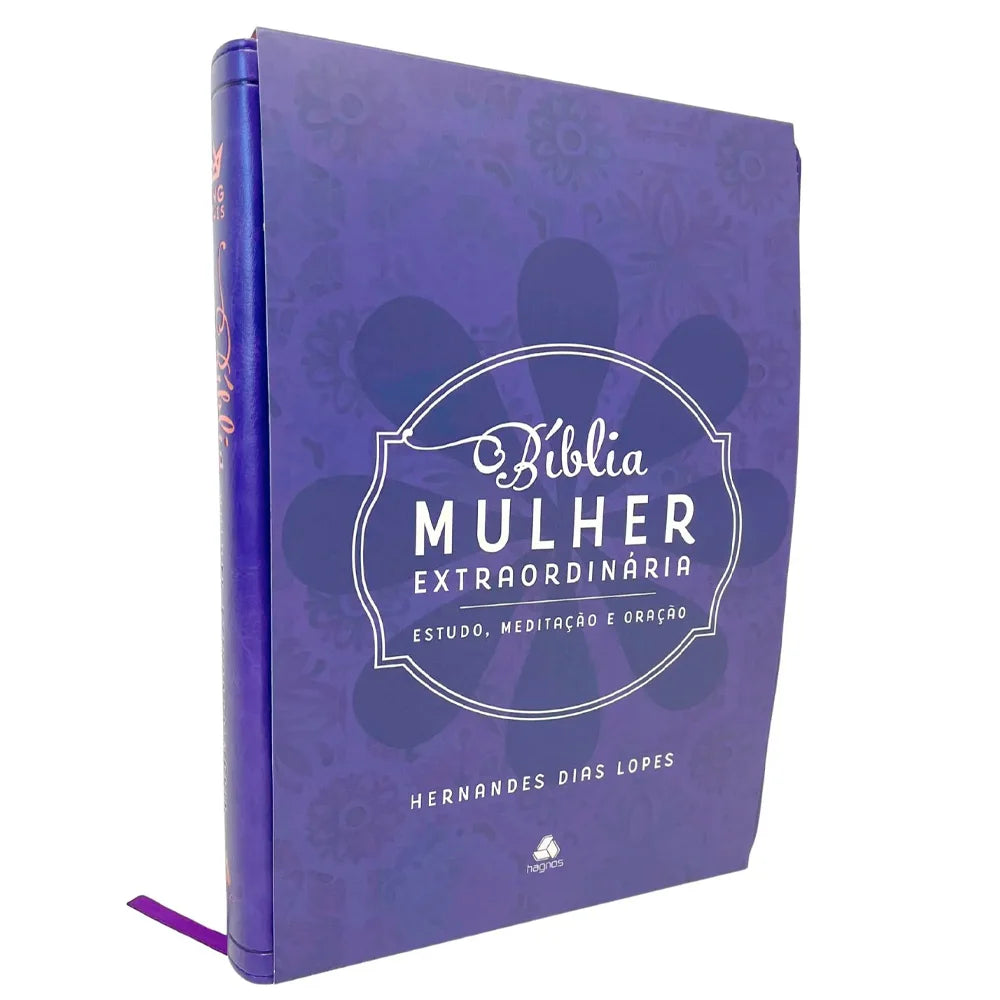 Bíblia Mulher Extraordinária | BKJ | Hernandes Dias Lopes | Capa Dura Lilás