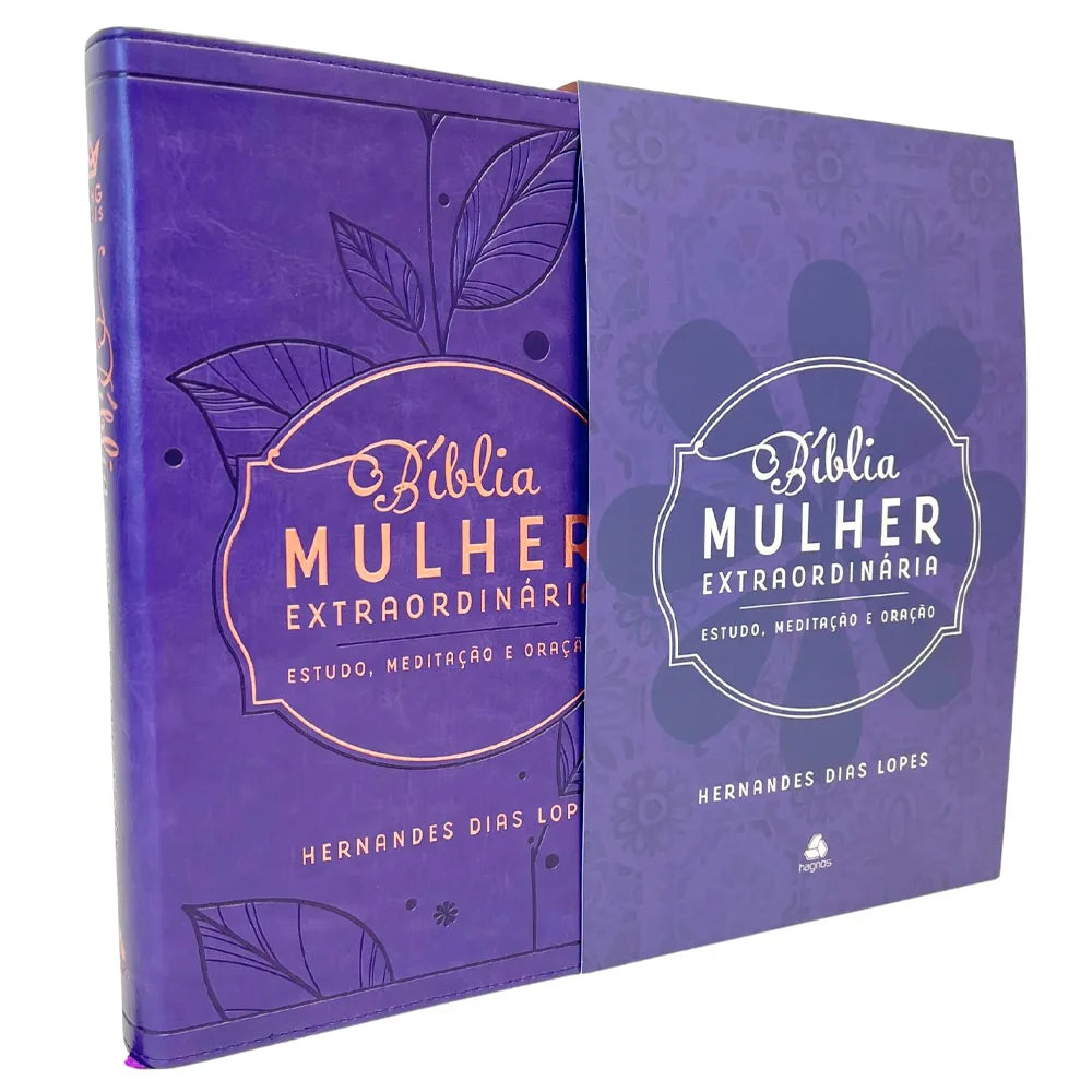 Bíblia Mulher Extraordinária | BKJ | Hernandes Dias Lopes | Capa Dura Lilás