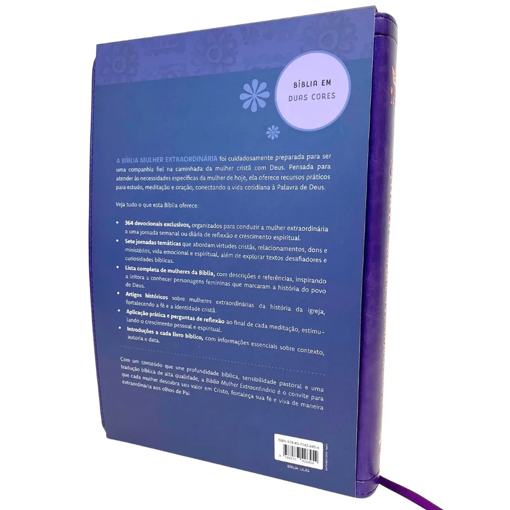 Bíblia Mulher Extraordinária | NVI | Hernandes Dias Lopes | Capa Dura Lilás