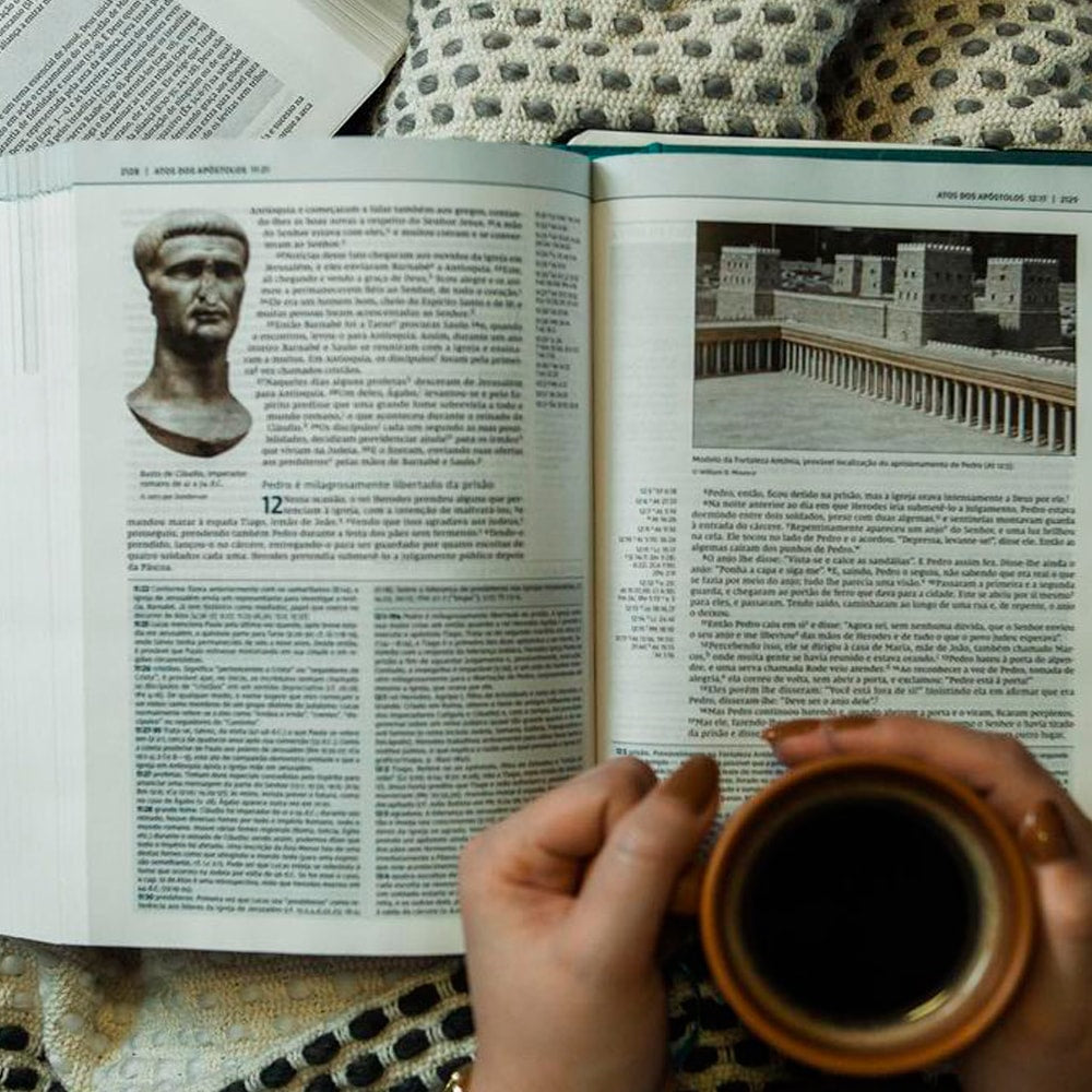 Bíblia De Estudo Thomas Nelson | NVI | Letra Normal | Capa Dura Turquesa