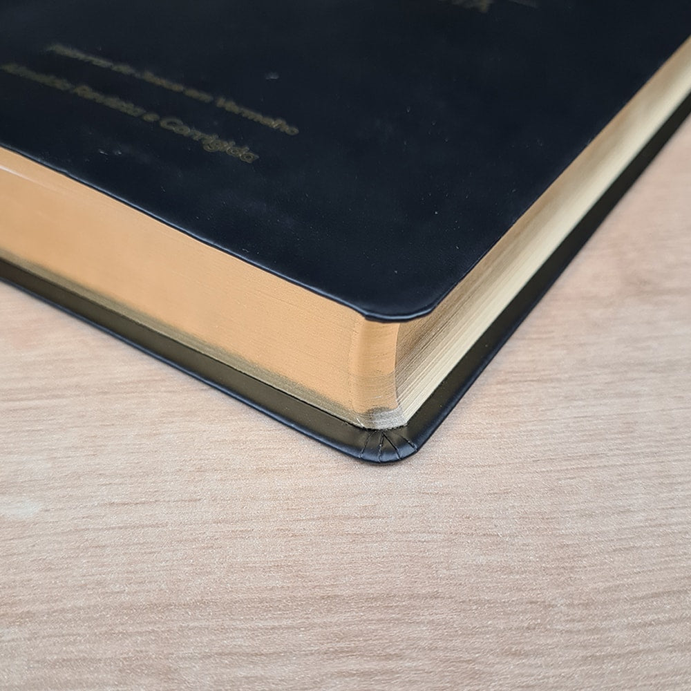 Bíblia Sagrada | ARC | Letra Grande | Harpa Cristã | Capa Luxo Preta