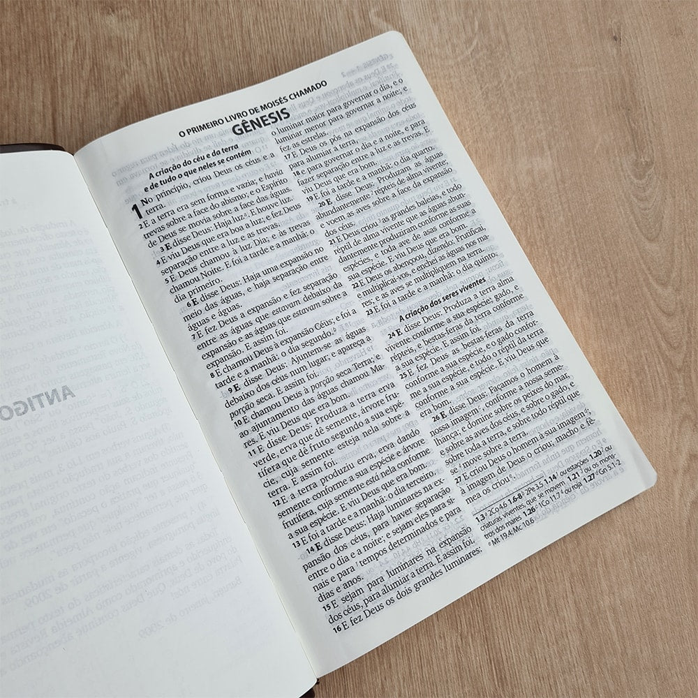 Bíblia Sagrada | ARC | Letra Grande | Harpa Cristã | Capa Luxo Preta