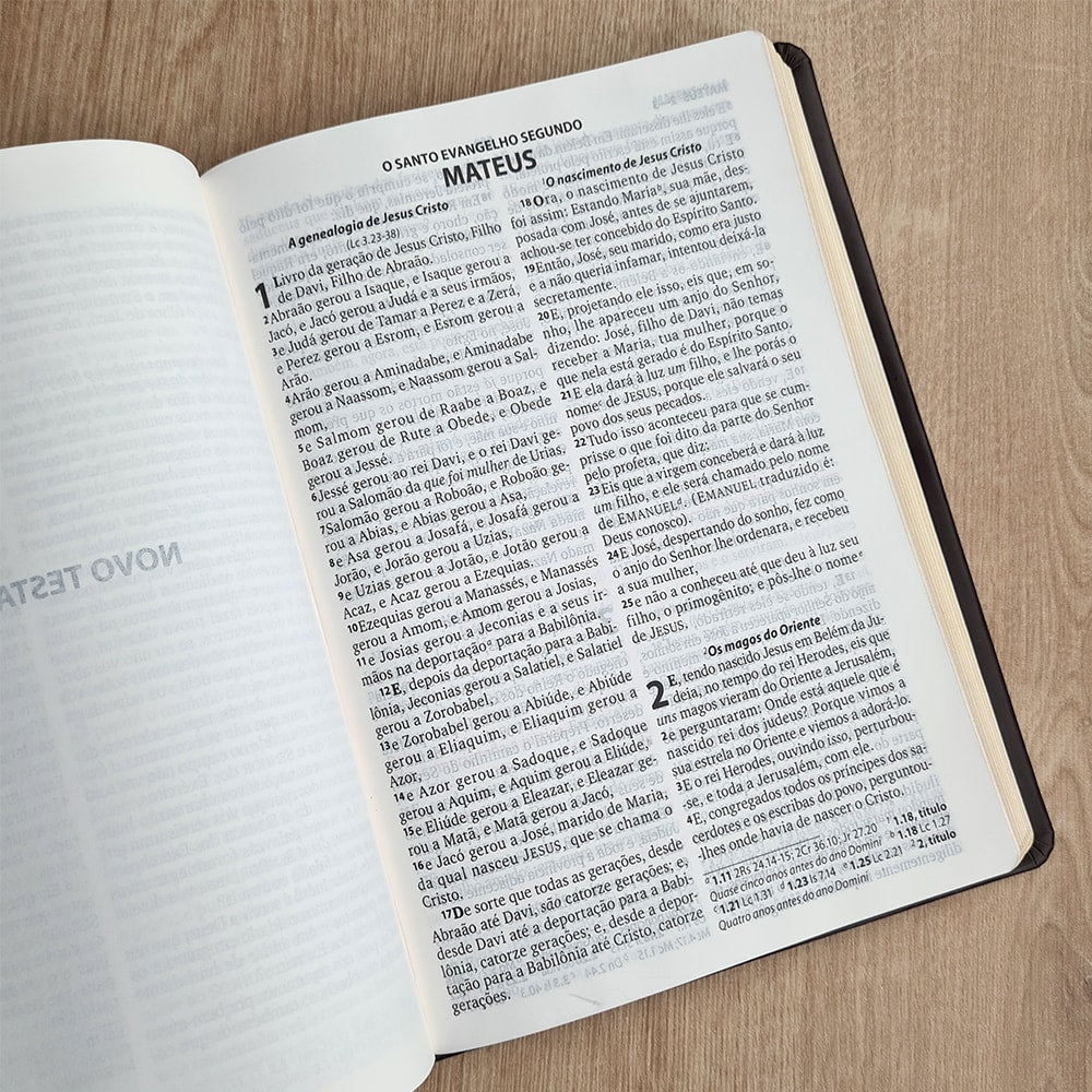 Bíblia Sagrada | ARC | Letra Grande | Harpa Cristã | Capa Luxo Preta