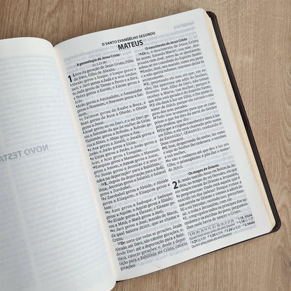 Bíblia Sagrada | ARC | Letra Grande | Harpa Cristã | Capa Luxo Preta