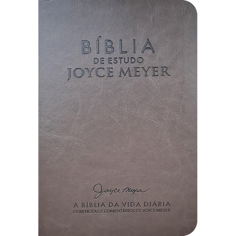 Bíblia De Estudo Joyce Meyer | NVI | Letra Média | Capa Marrom Claro
