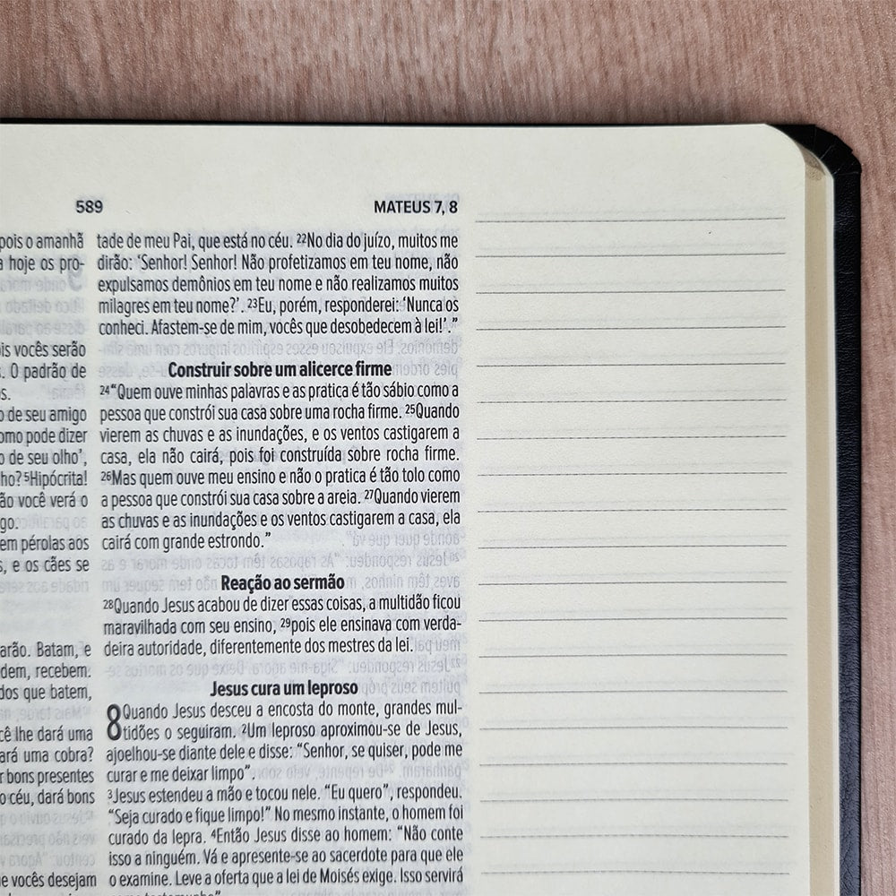Bíblia Sagrada Leia e Anote | NVT | Letra Normal | Capa Luxo Fendi