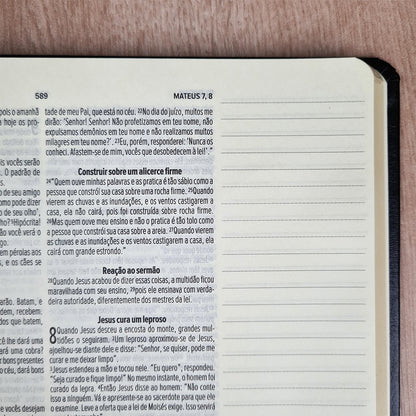 Bíblia Sagrada Leia e Anote | NVT | Letra Normal | Capa Luxo Fendi