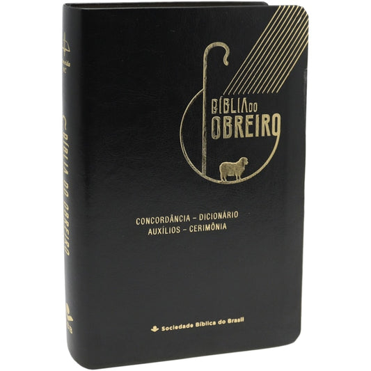 Bíblia do Obreiro Ovelha | ARC | Letra Grande | Capa Luxo Preta