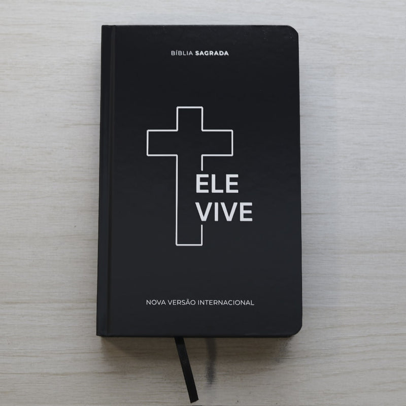 Bíblia Sagrada Ele Vive | NVI | Letra Maior | Capa Dura Ilustrada