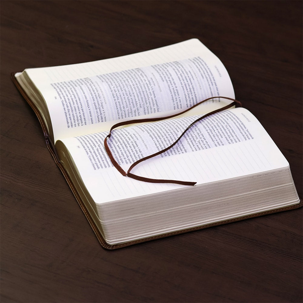 Bíblia The Purpose Book | A21 | Letra Normal | Espaço Para Anotações | Capa Couro Soft Janela