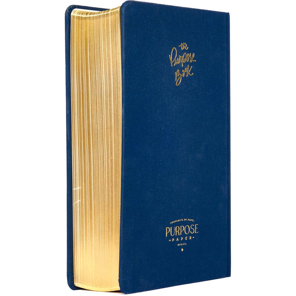 Bíblia The Purpose Book | A21 | Letra Normal | Espaço Para Anotações | Capa Tecido Azul Reino