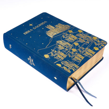 Bíblia The Purpose Book | A21 | Letra Normal | Espaço Para Anotações | Capa Tecido Azul Reino