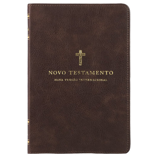 Novo Testamento | NVI | Leitura Perfeita | Couro Soft Cruz Marrom