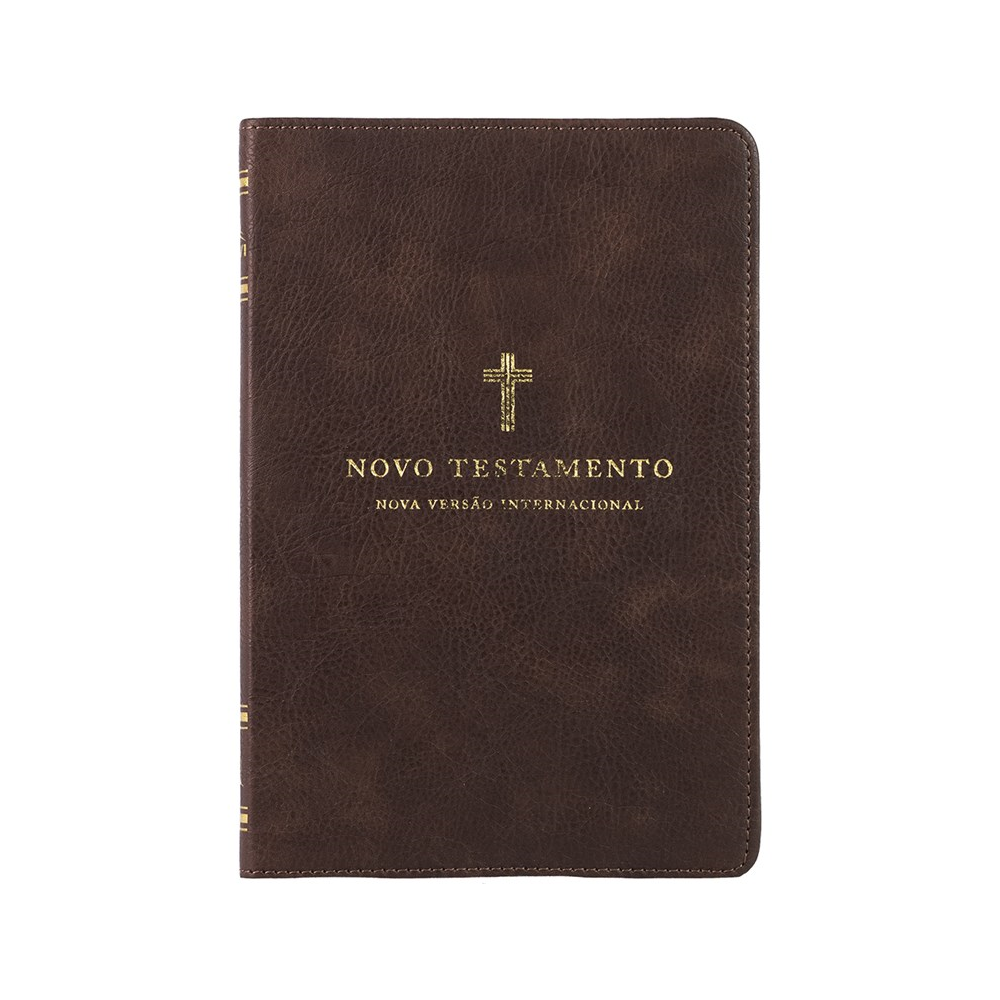 Novo Testamento | NVI | Leitura Perfeita | Couro Soft Cruz Marrom