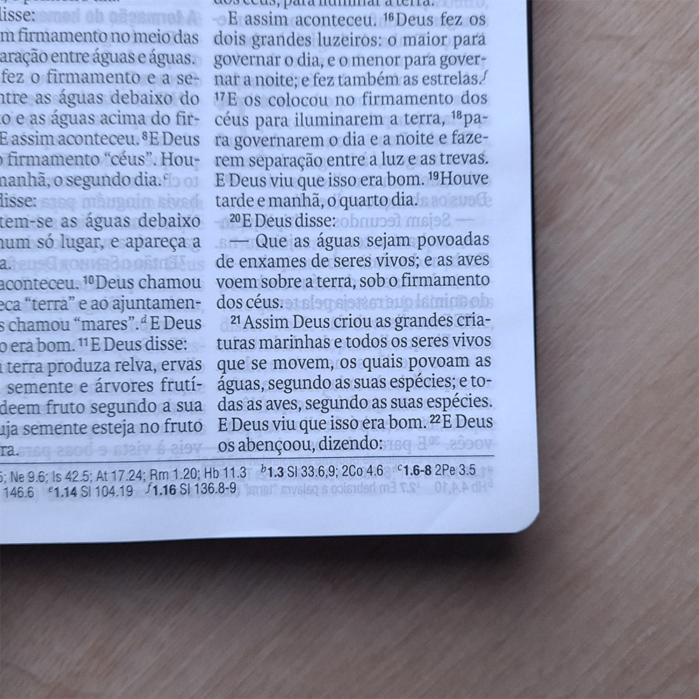 Bíblia Sagrada | NAA | Letra Gigante | Capa Couro Legítimo Preta