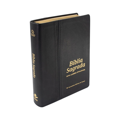 Bíblia Sagrada | NAA | Letra Gigante | Capa Couro Legítimo Preta
