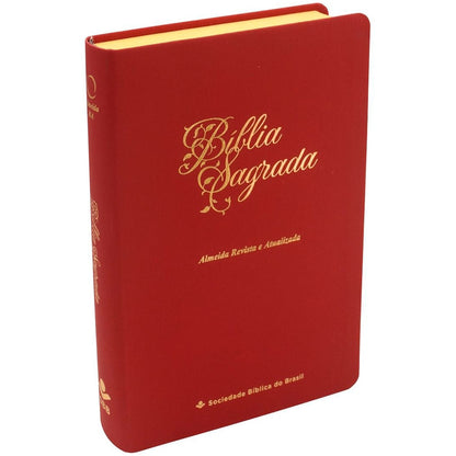 Bíblia Sagrada Economica | ARA | Letra Gigante | Capa Vermelho Luxo