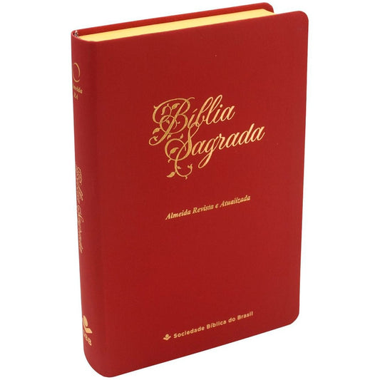 Bíblia Sagrada Economica | ARA | Letra Gigante | Capa Vermelho Luxo