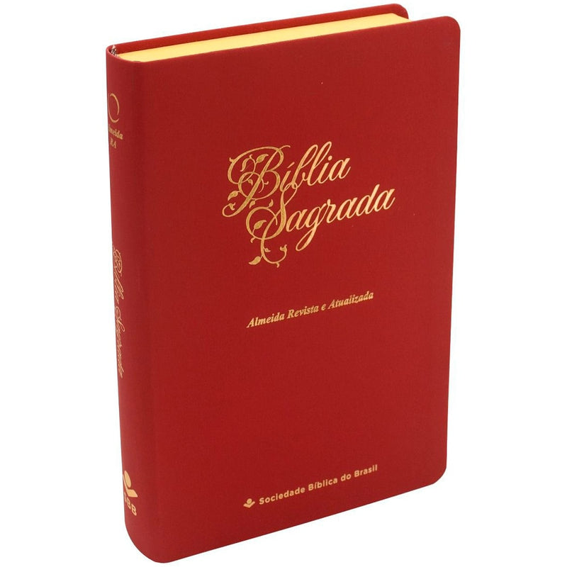 Bíblia Sagrada Economica | ARA | Letra Gigante | Capa Vermelho Luxo