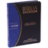 Bíblia Slim | NVI | Letra Normal | Capa Semiflexível Preta e Azul
