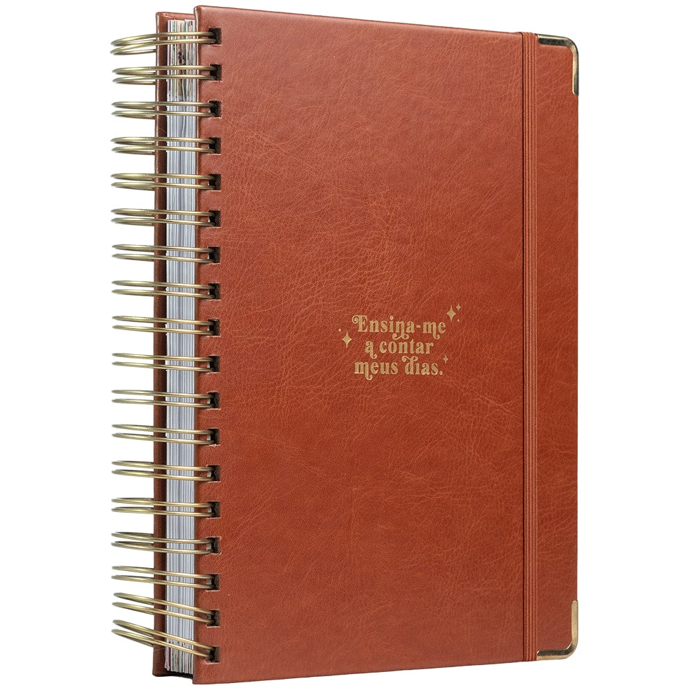 Planner Meu Plano Perfeito | Capa Couro Clássica