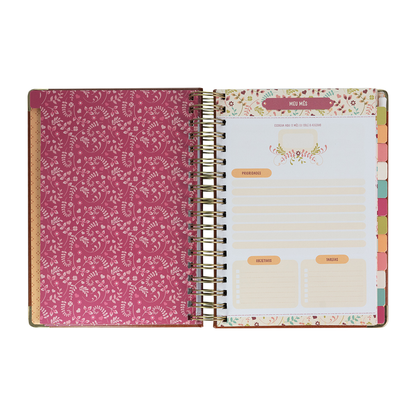 Planner Meu Plano Perfeito | Capa Couro Clássica