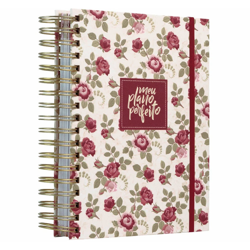 Planner Meu Plano Perfeito | Capa Tecido Vintage