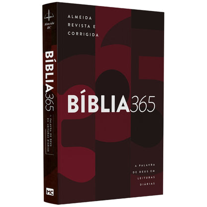 Bíblia 365 Vermelha | ARC | Letra Grande | Capa Brochura