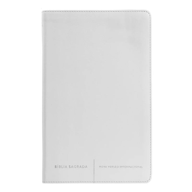 Bíblia Sagrada Slim | NVI | Letra Normal | Capa Luxo Branco