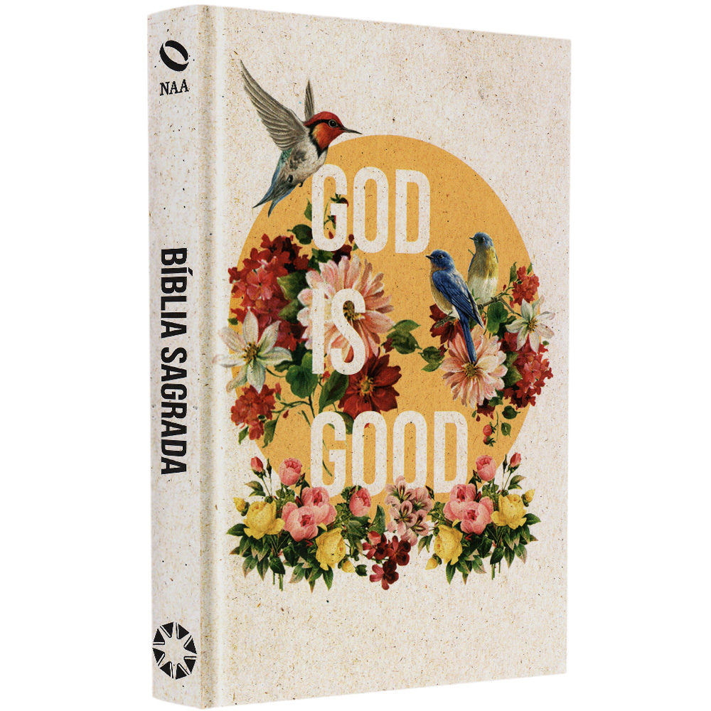 Bíblia God is Good | Letra Normal | NAA | Capa Dura