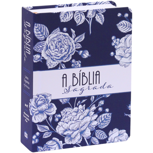 Bíblia Sagrada Rosa Azul | ACF | Letra Gigante | Capa Dura