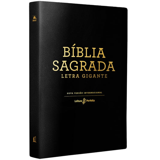 Bíblia Leitura Perfeita NVI | Letra Gigante | Capa Couro Soft Preta