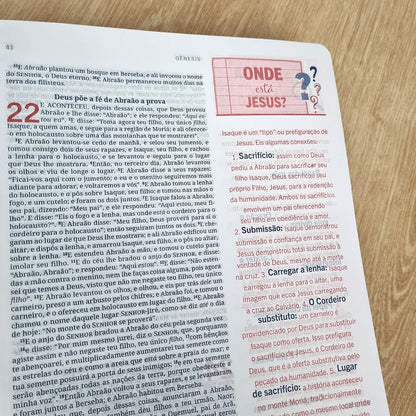 Bíblia de Estudo Interativa | KJC | Letra Normal | Capa Dura Espiral Tradição