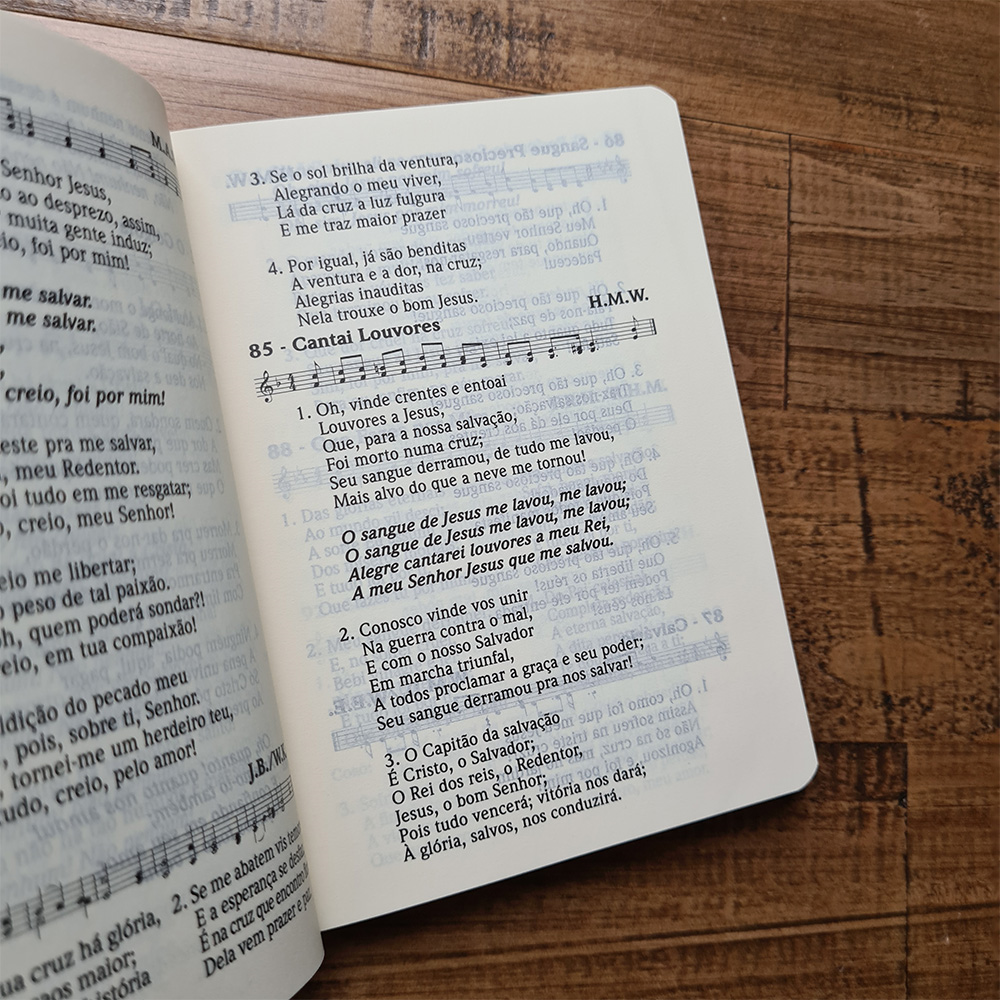 Cantor Cristão com Letra | Edição de Bolso | Capa Brochura Candy Rosa