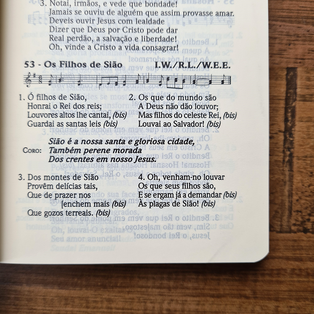 Cantor Cristão com Letra | Edição de Bolso | Capa Brochura Preta