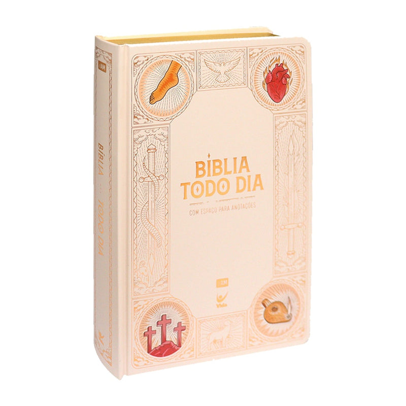 Bíblia Todo Dia com Espaço para Anotações | AM | Letra Normal | Capa Dura Vitral