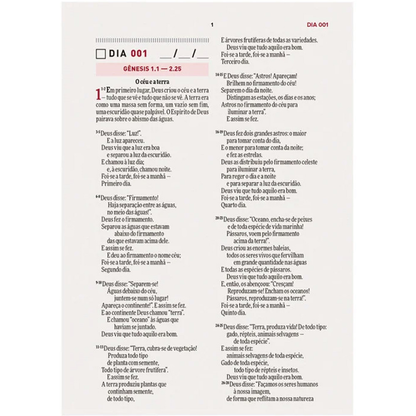 Bíblia Todo Dia com Espaço para Anotações | AM | Letra Normal | Capa Dura Marrom