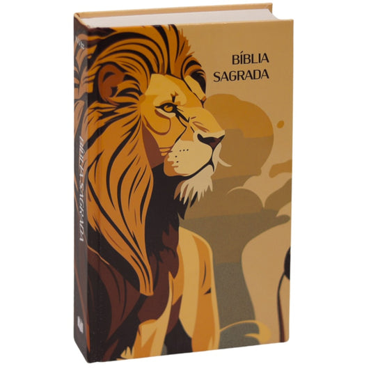 Bíblia Sagrada Capa Leão | NVI | Letra Normal | Capa Dura