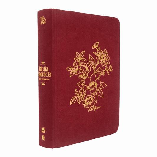 Bíblia Bible Journaling | NVI | Letra Normal | Capa Dura Vinho | Com Espaço Para Anotações