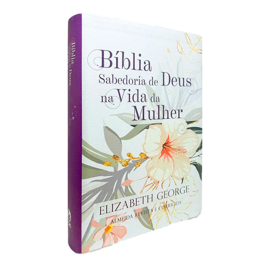 Bíblia Sabedoria de Deus na Vida da Mulher | ARC | Letra Média | Luxo Floral