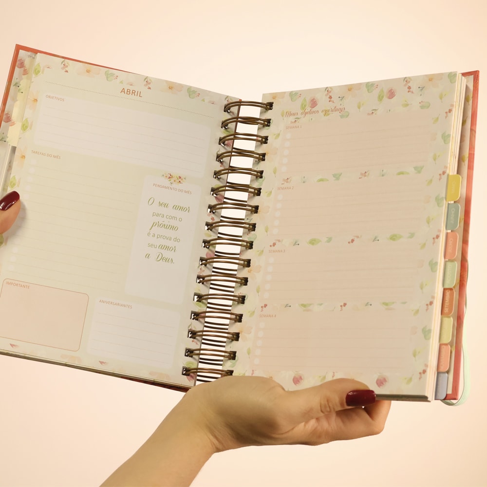 Planner Meu Plano com Deus | Intimidade | Capa Dura Espiral