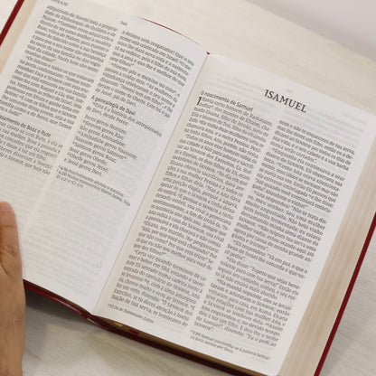Bíblia Sagrada Leitura Perfeita  | NVI | Letra Gigante | Capa Couro Soft Vinho