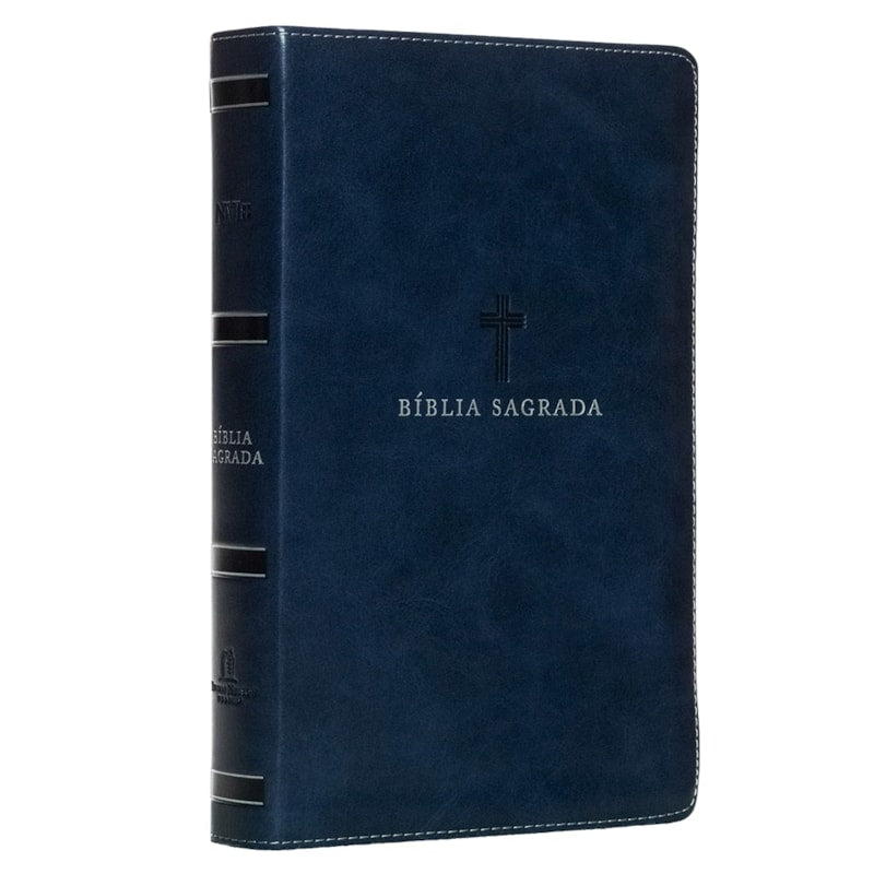 Bíblia Sagrada | NVI | Letra Grande | Leitura Perfeita | Couro Soft Azul