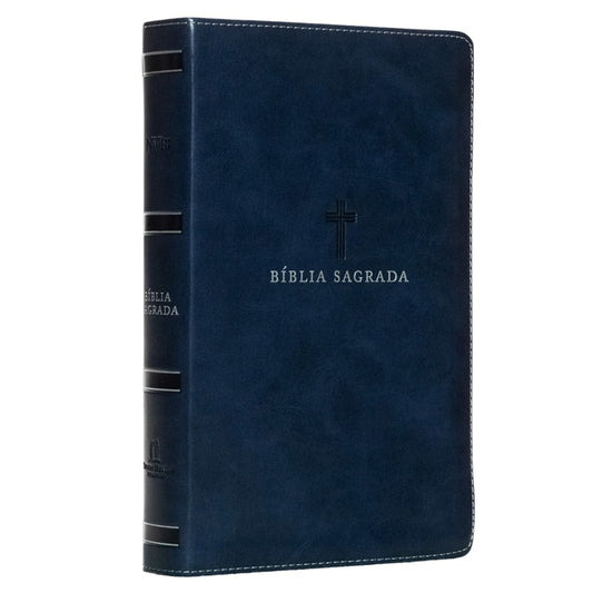 Bíblia Sagrada | NVI | Letra Grande | Leitura Perfeita | Couro Soft Azul
