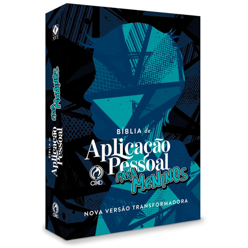 Bíblia de Estudo Aplicação Pessoal para Meninos | NVT | Média Azul | Capa Dura
