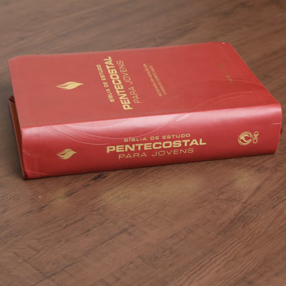 Bíblia de Estudo Pentecostal para Jovens | ARC | Letra Média | Luxo Vinho