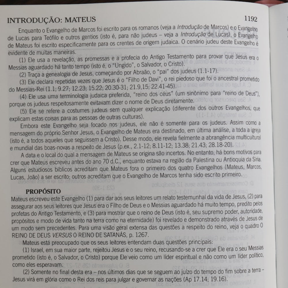 Bíblia de Estudo Pentecostal para Jovens | ARC | Letra Média | Luxo Rosa